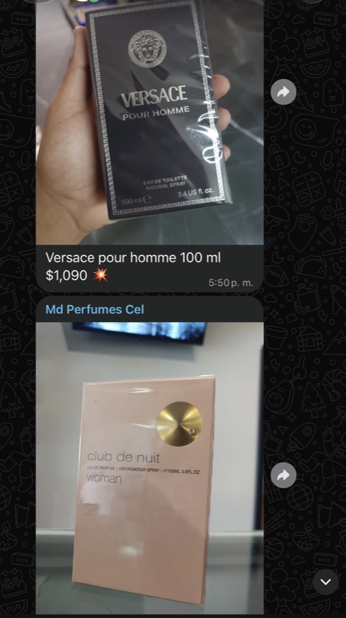 Captura real de una publicación del grupo de WhatsApp de MD Mayoreo